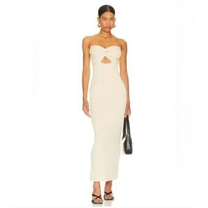 Revolve SNDYS Maia Maxi Dress Strapless Size Small